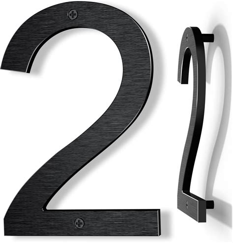 metallic plastic 8 house numbers|Amazon.com: 8 Inch House Numbers.